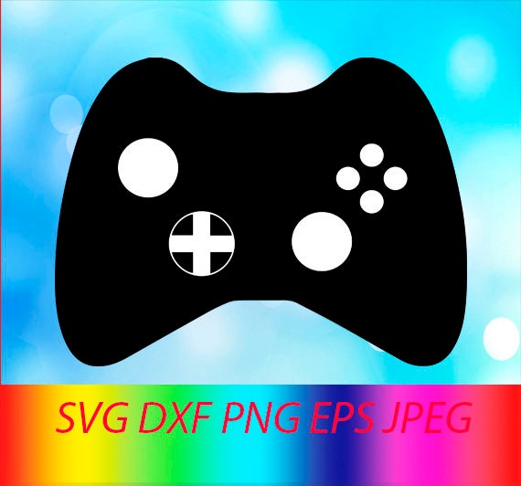 Svg Xbox Controller Vector Layered Cut File Silhouette Cameo Etsy