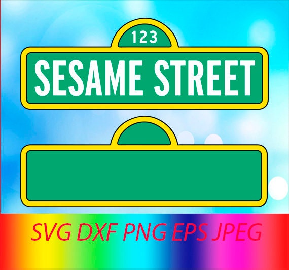 Download SVG Sesame Street Vector Layered Cut File Silhouette Cameo ...