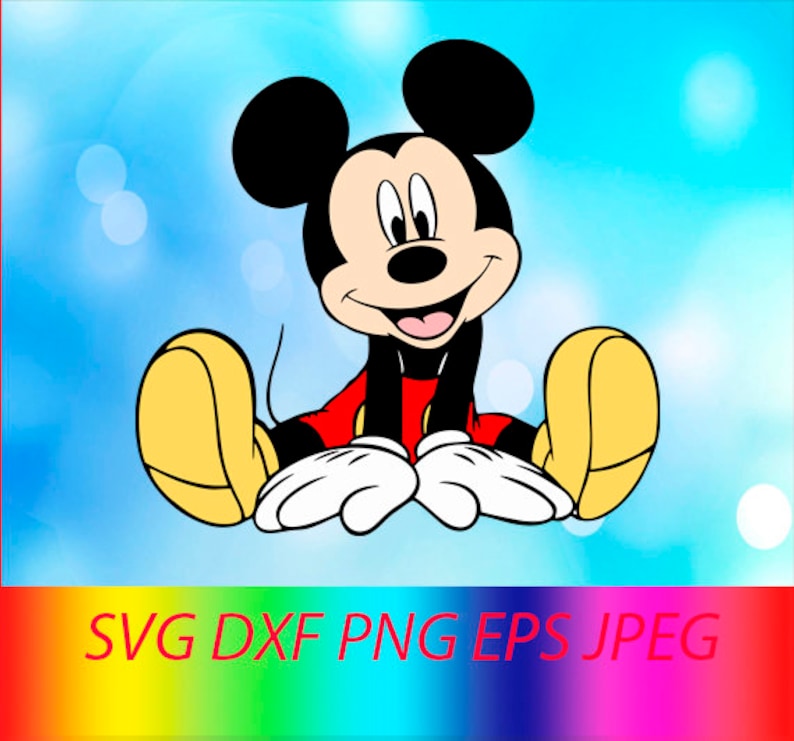 Download SVG Mickey Mouse Vector Layered Cut File Silhouette Cameo ...