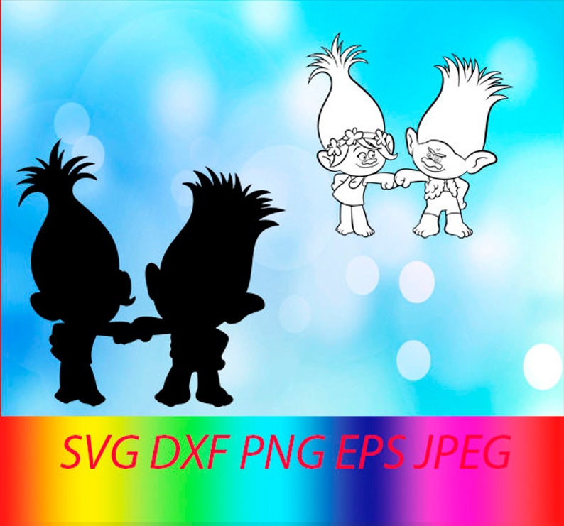 Download Svg Poppy And Branch Trolls Vector Layered Cut File Silhouette Cameo Cricut Design Template Stencil Vinyl Decal Clip Art Art Collectibles Jewellerymilad Com