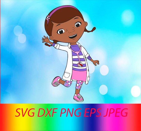 Svg Doc Mcstuffins Vector Layered Cut File Silhouette Cameo Etsy