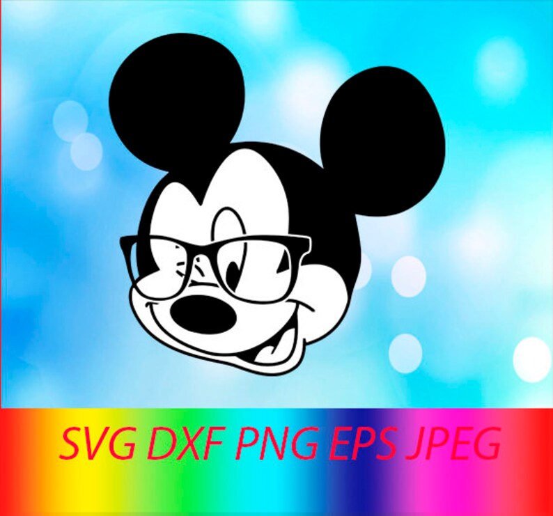 Download Clip Art Svg Mickey Mouse Face Vector Layered Cut File Silhouette Cameo Cricut Design Template Stencil Vinyl Decal Tshirt Heat Transfer Iron On Art Collectibles