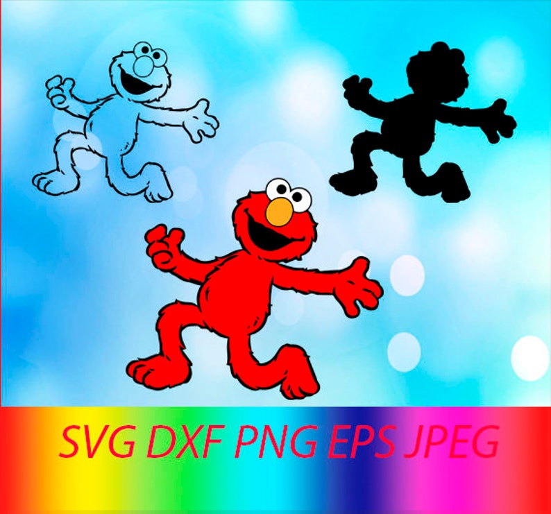 svg elmo collection vector layered cut file silhouette cameo cricut design template stencil vinyl decal tshirt heat transfer iron on clip art art collectibles stokfella com