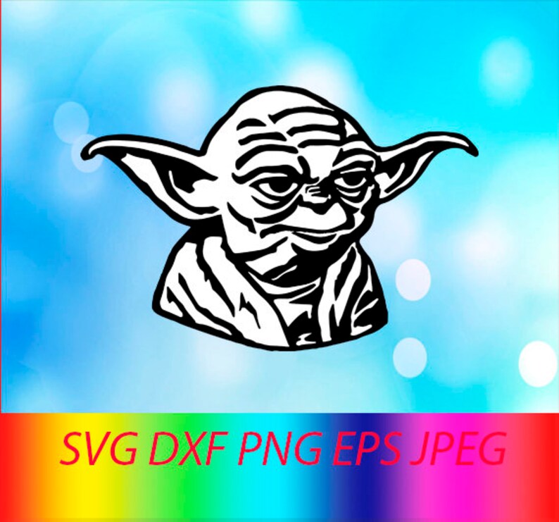 Download Svg Yoda Darth Vader Vector Layered Cut File Silhouette Cameo Etsy