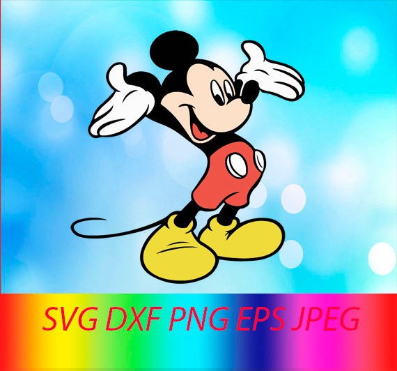 Download SVG Mickey Mouse Vector Layered Cut File Silhouette Cameo ...