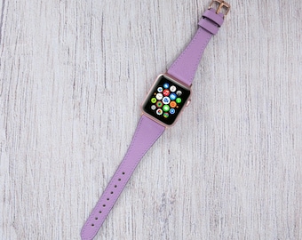 Full Grain Leather Apple Watch Band: Personalized iWatch Strap