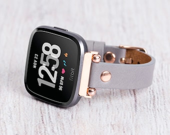Leather Sense 2 Band, Fitbit Versa 4 Band, Full Grain Leather Fitbit Versa 3 Strap, Versa Lite Bracelet, Fitbit Versa 2 Band, Versa 1 Band