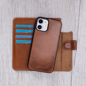 iPhone 12 Brieftasche - Beste Handyhülle für iPhone 12 Pro Max - Personalisierte iPhone 12 Pro Rückseite - iPhone 12 Mini Wallet / BURNISHED BROWN