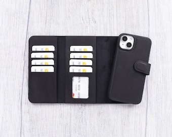 iPhone 14 Leder Geldbörse, Apple iPhone 14 Pro Max Hülle, iPhone 14 Pro Hülle aus Leder, iPhone 13 Serie Trifold Wallet, iPhone 12 Serie