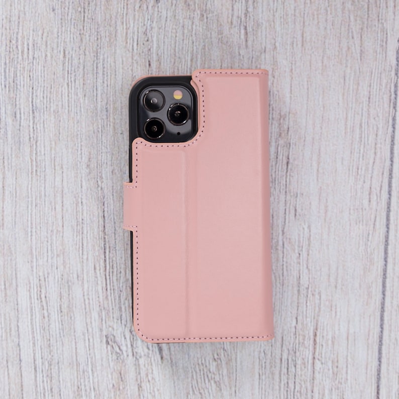 iPhone 12 Mini Detachable Cover PINK Best Phone Case for iPhone 12 iPhone 12 Pro Personalized Case iPhone 12 Pro Max Leather Wallet