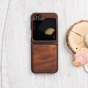 Samsung Galaxy Z Flip6 Case, Leather Z Flip 6 Cover, Z Flip 6 Leather Case, Personalized Case Z Flip 6, Galaxy Z Flip5 Case, Z Flip 5 Cover