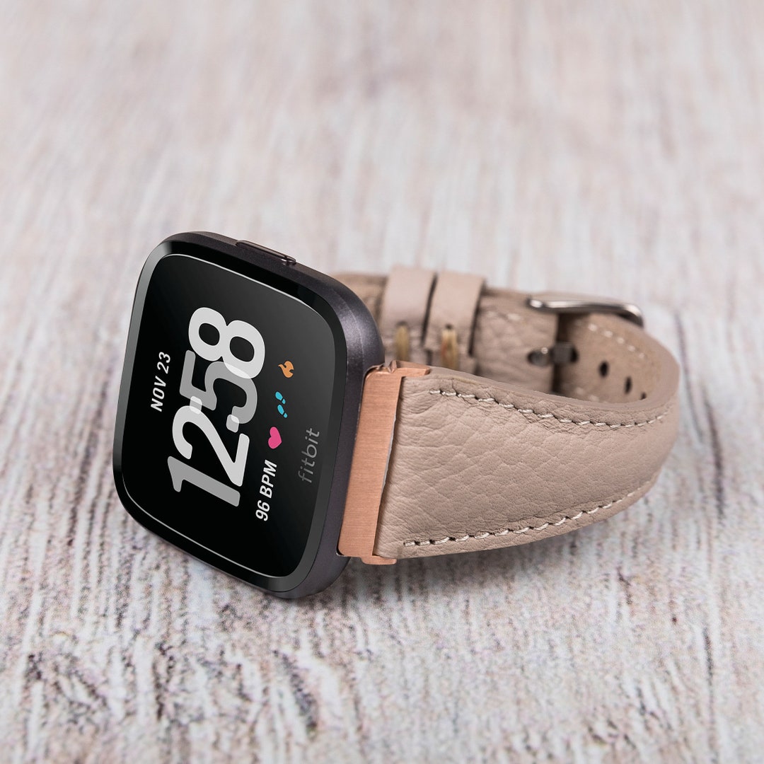 Slim Leather Fitbit Versa 4 Band, Custom Sense 2 Band, Fitbit Versa 3