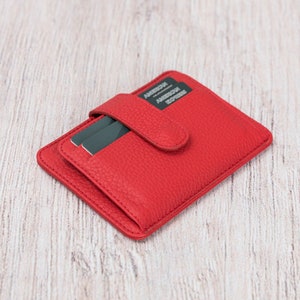 Cartera para mujer - Regalo del Día de las Madres - Regalo de cumpleaños - Regalo de compromiso - Regalo de boda - Regalo de aniversario - Regalo para ella - Cartera plegable / ROJO