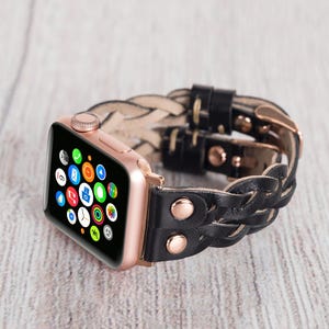 Apple Watch Band, Apple iWatch Band, Apple Watch Strap, iWatch Leather Band, Leather iWatch Strap, Apple Watch Bracelet, Wedding Gift Strap
