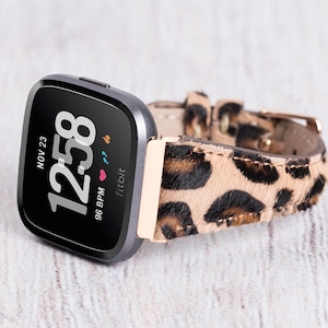 Fitbit Versa 4 Band, Leather Fitbit Sense 2 Strap, Custom Leather Fitbit Versa 3 Bracelet, Fitbit Versa 2 / Versa 1 / Versa Lite Band, Gift