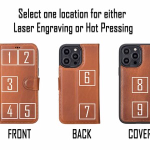 Google Pixel 10 / Pro / XL Lederhülle, RFID-Schutzhülle, Magnetischer abnehmbarer personalisierter Ständer Bild 14