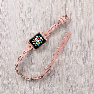 Apple Watch Strap, Leather iWatch Band, iWatch Leather Strap, Apple Arm Band, Apple Watch Bracelet, Customized Gift, Wedding Gift Band