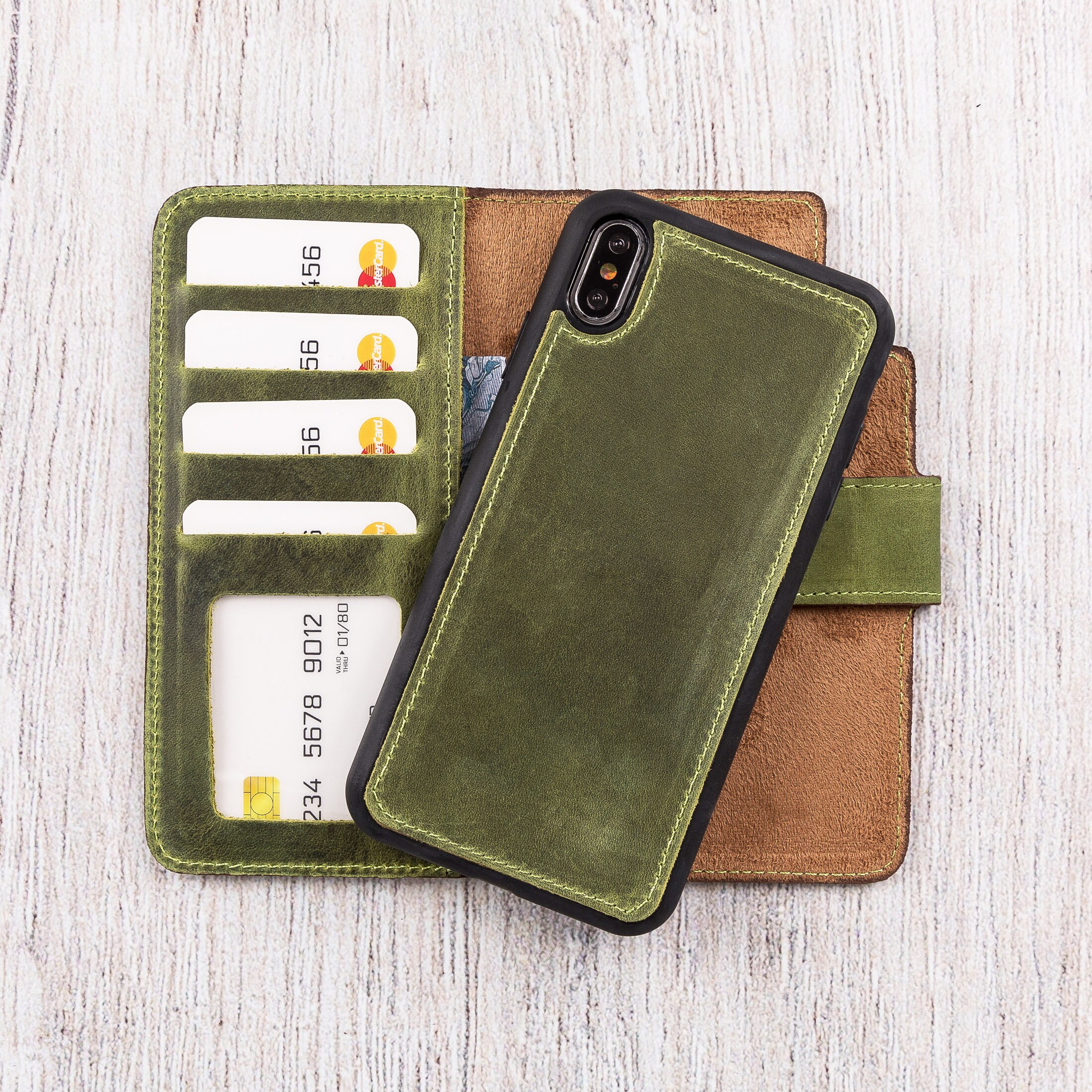 Leather Iphone XS Max Case Wallet Personalized Iphone XS Max Etsy UK