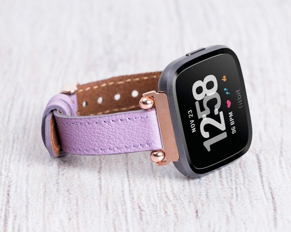 Thin Leather Fitbit Sense 2 Band Fitbit Versa 4 Band Fitbit Versa 3 Strap Personalized Band for Versa 2 Fitbit Versa 1 Band Womens Band Etsy UK