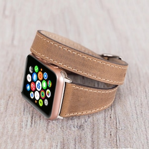 Apple Watch Bracelet, Apple Watch Band Double Wrap, Apple Watch Strap, Apple Watch Band, iWatch Leather Band, Apple Arm Band, Wedding Gift