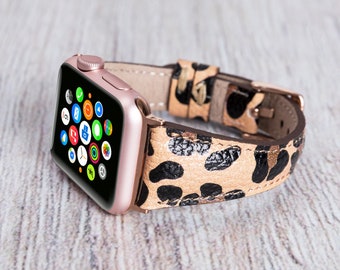 Personalisierung Armband Apple Watch 49mm / 45mm / 41mm / 44mm / 40mm, Apple Watch Band, Apple Watch Armband, iWatch Lederarmband, iWatch Slim Band