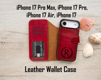 iPhone 17 Air Leather Wallet Case: MagSafe, RFID Blocking, Personalized