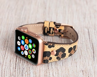 Personalisiertes Apple Watch Armband, iWatch 49mm 45mm 41mm 44mm 40mm Armband, Damen Armband Apple iWatch Band, Band mit Gravur, iWatch Band aus Leder