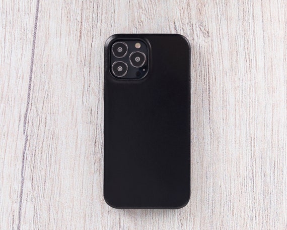 ChristianDior iPhone13pro スマホケース　黒 IPhone 13 Pro Leather Case: Slim Black Cover, Wireless Charging - Etsy