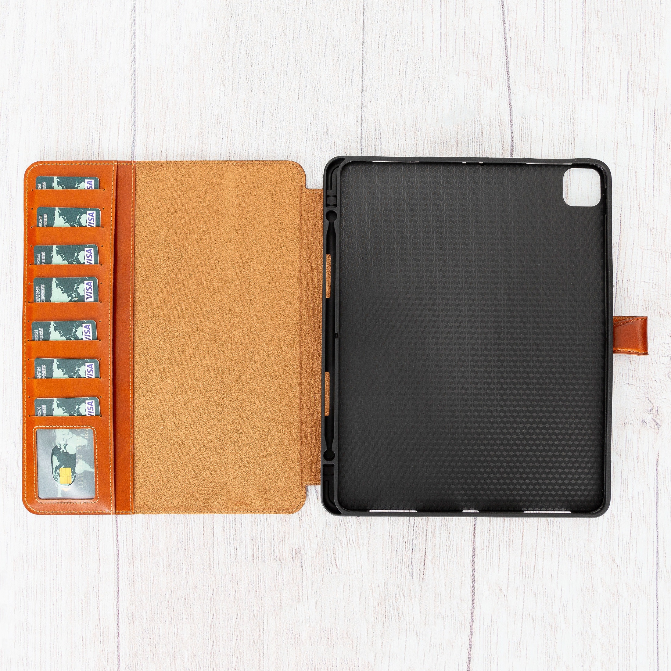 IPad Pro 12.9 Leather Wallet Case Detachable Etsy