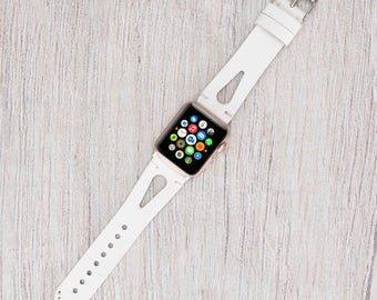 Customized Leather Apple Watch Band: Full Grain iWatch Strap