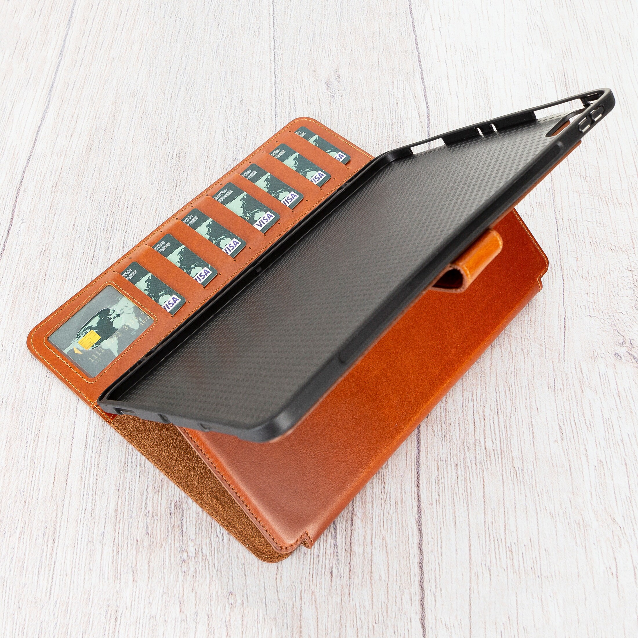 IPad Pro 12.9 Leather Wallet Case Detachable Etsy