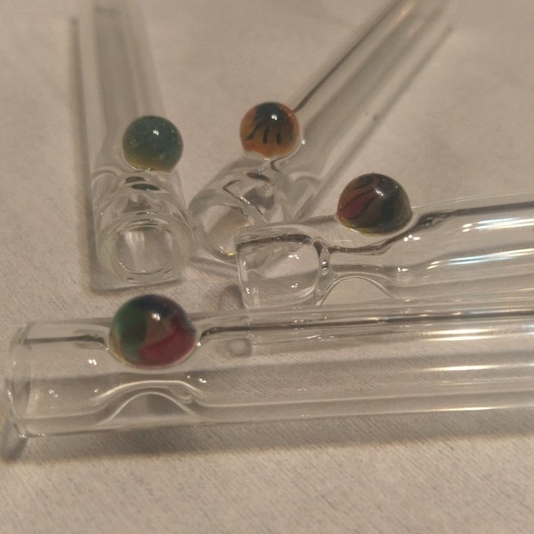 10 Color Options USA Handmade High Quality Thick Pyrex Glass Cigarette Holder w/Anti-Roll Dot by Pyromancer Flameworks