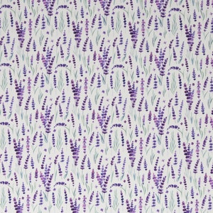 Tissu en coton Swafing Tim à fleurs lilas