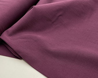 Tencel Stretch Stoff Webware Aubergine