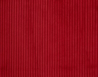 Velvet cord fabric Swafing Wanja red