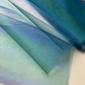 Tissu tulle Swafing Ombre avec tulle nid d'abeille dégradé de couleurs