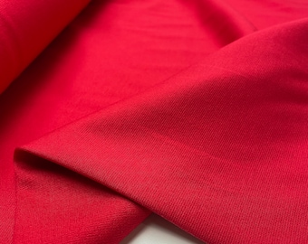 Romanit jersey fabric plain red