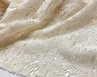 Lace fabric white Swafing Boho Lace