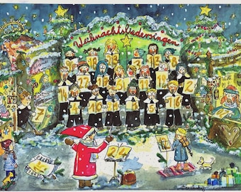 Advent calendar Christmas carols