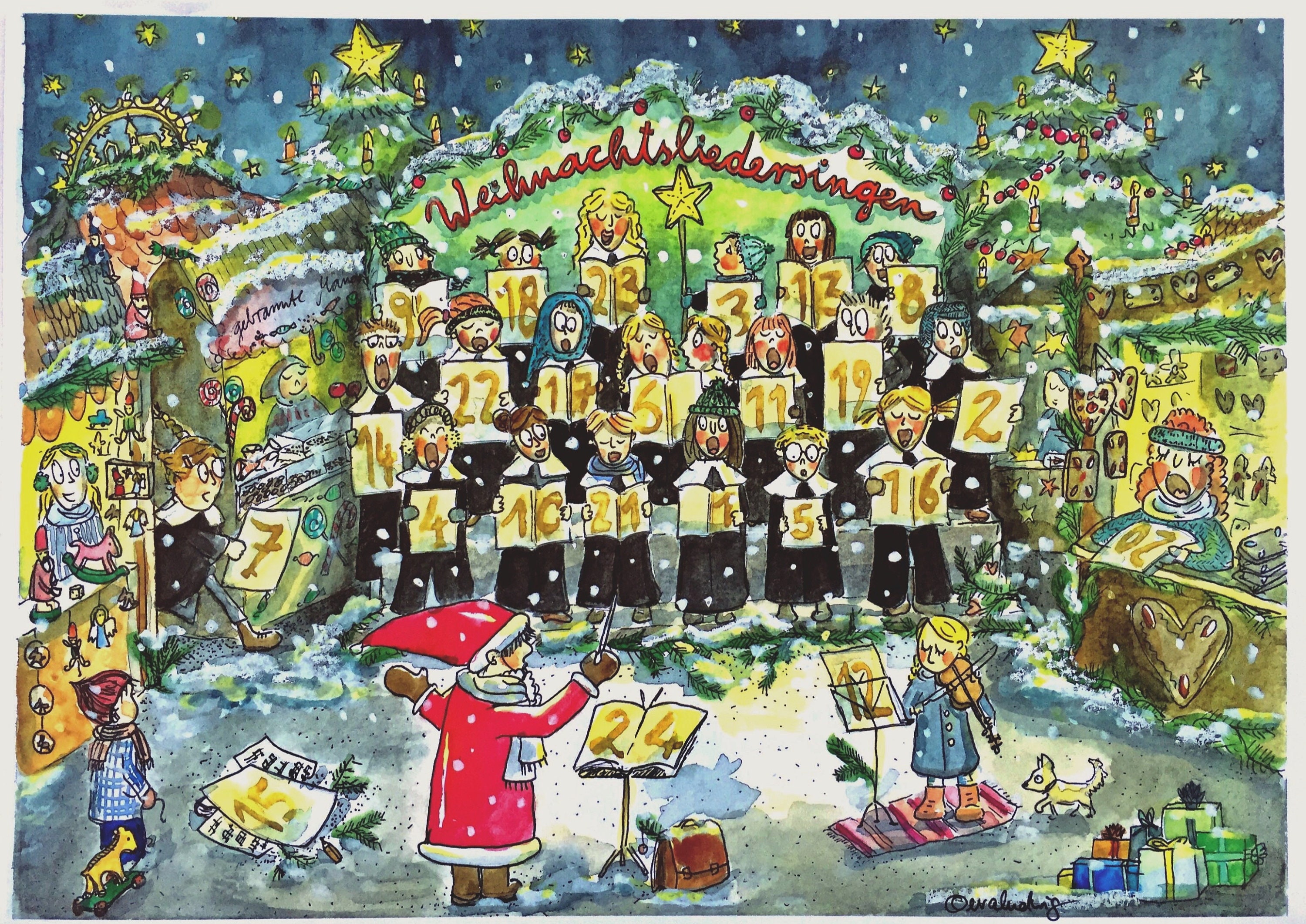 Advent Calendar Christmas Carols - Etsy
