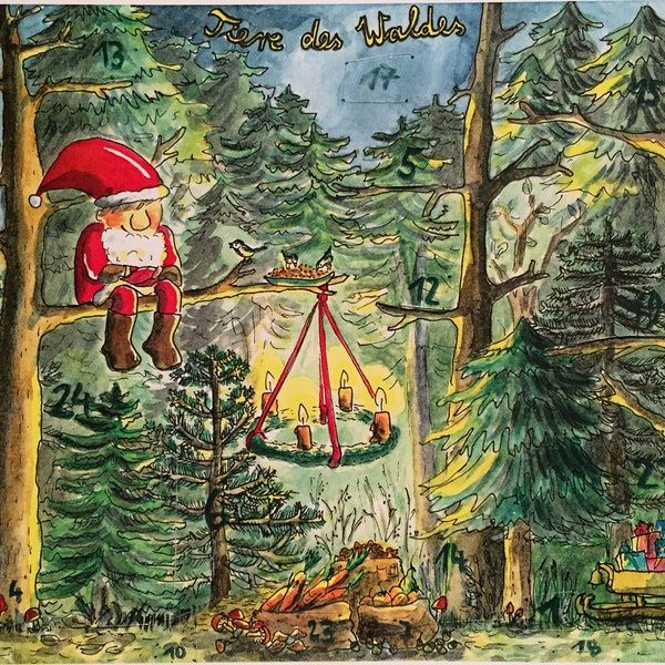 Advent calendar Animals of the Forest