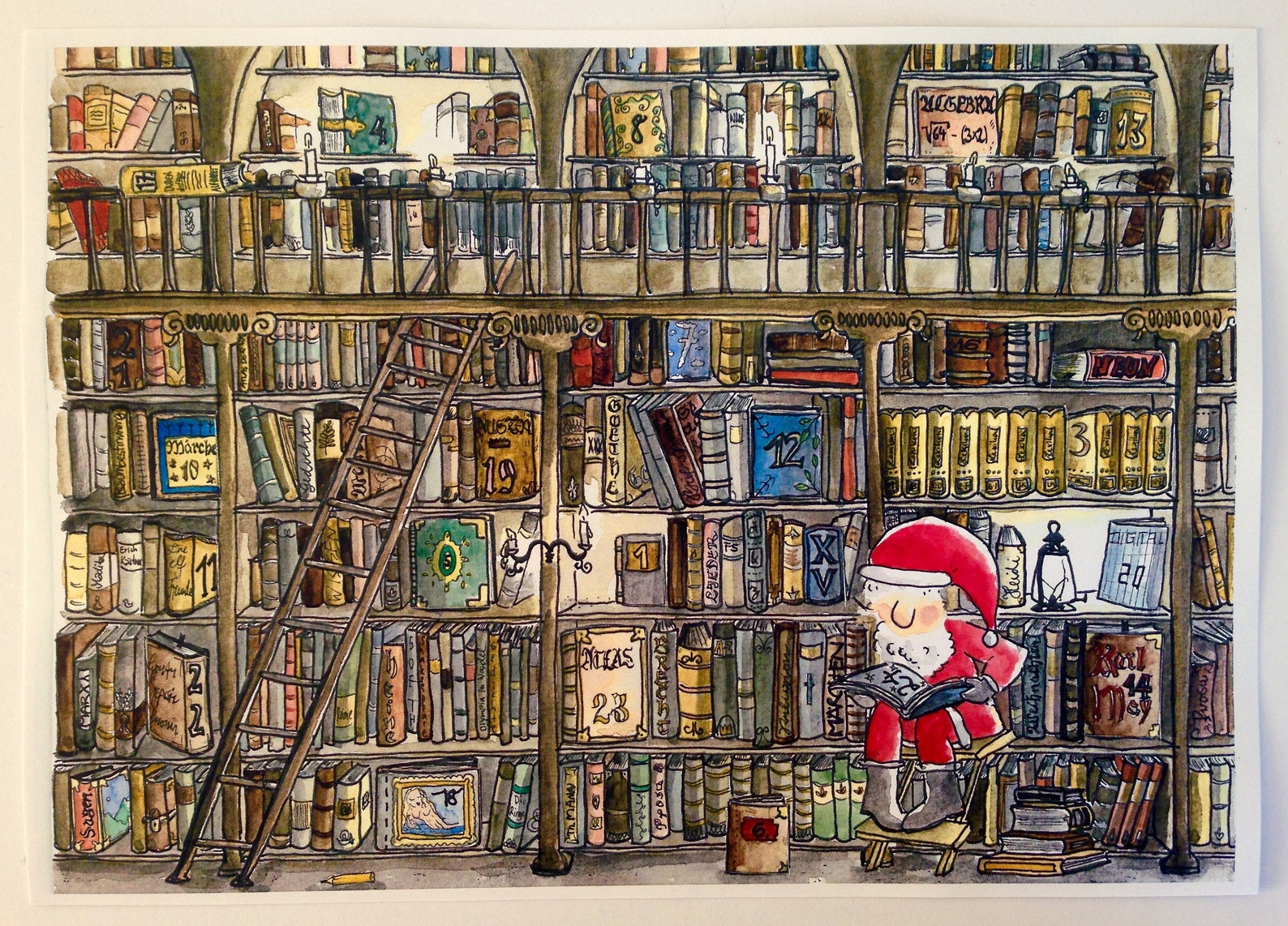 Advent Calendar Library Etsy