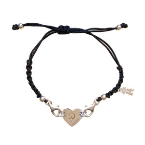 ibamboli - bracelet with silver subject personalized with initial