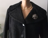 Vintage 40 39 s with collar and Pocket Astrakhan suit