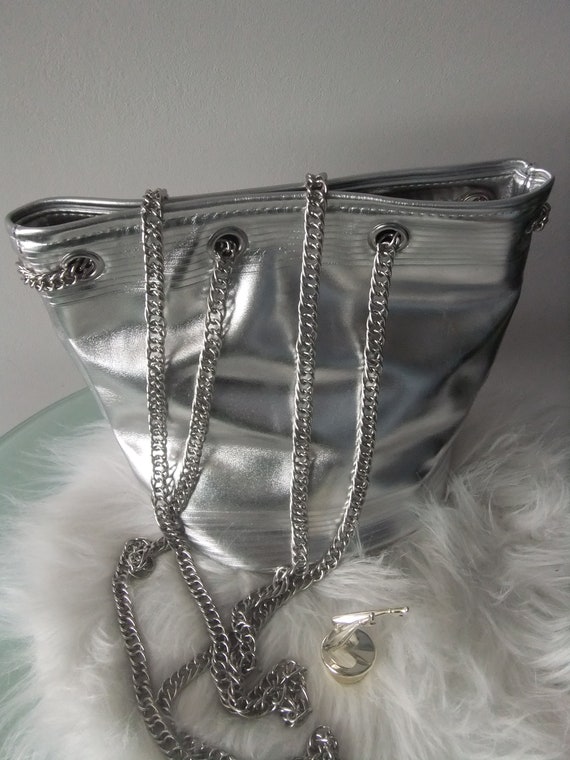 JP Gaultier silver bag
