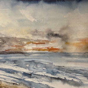 De Whitby a Sandsend - Impressão de belas artes