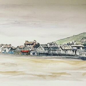 Lyme Regis Seafront Druck auf Leinwand