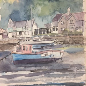 Boote im Hafen von Fishguard