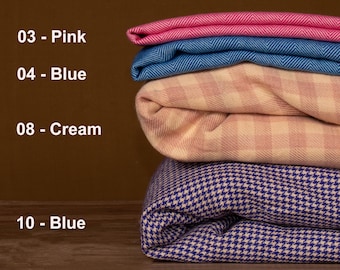 Handwoven Merino Wool Fabric | GSM-220 | Price / Meter (1.09 Yard)