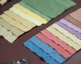 Tie-Dye Shibori Fabric Swatch Kit: Organic Khadi Cotton & Peace Silk